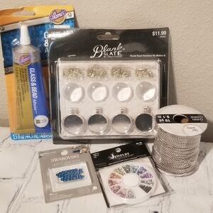 Hobby Lobby Necklace Bundle. Swarovski & Multi Colored Acrylic Stones For DIY